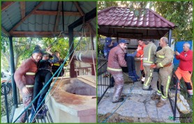 FOTO // Salvatorii din raionul Orhei au salvat un bărbat de 69 de ani căzut într-o fântână